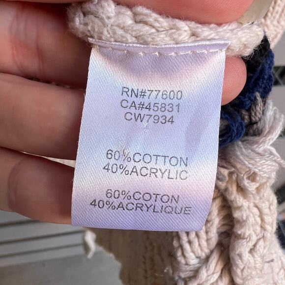 Chaser Eagle Fringe Robe Cardigan in Vanilla Size M - Picture 5 of 6